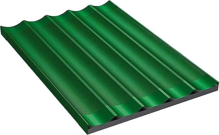 картинка Перфорированный противень APACH AT46PBT 600х400 мм для багетов с тефлоновым покрытием от магазина APACH RUSSIA